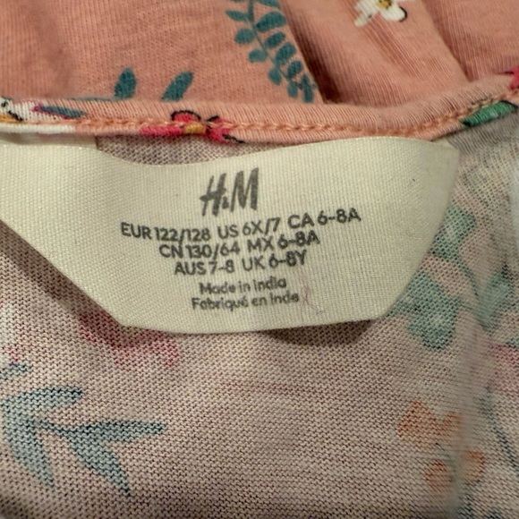 H&M Orange Pink Halter Sundress /girls size 6X-7 - Picture 7 of 7